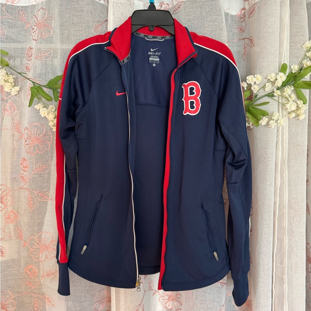 Boston Nike Dri-Fit Navy/Red Track Jacket Size Medium